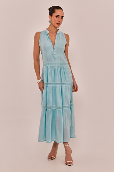 Foto Vestido Rose Azul Claro