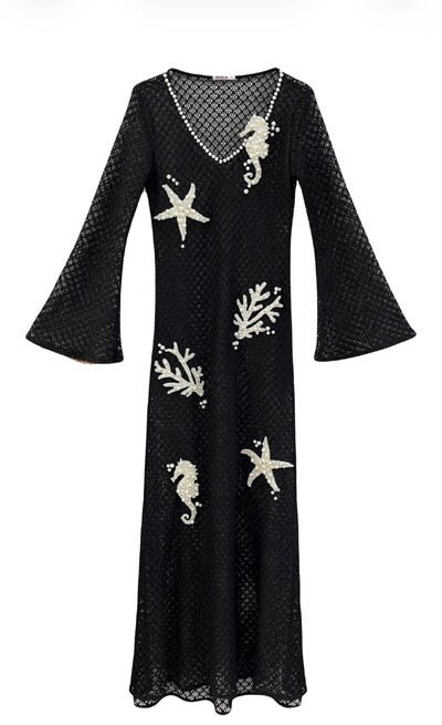 Foto Vestido Tela Fundo do Mar