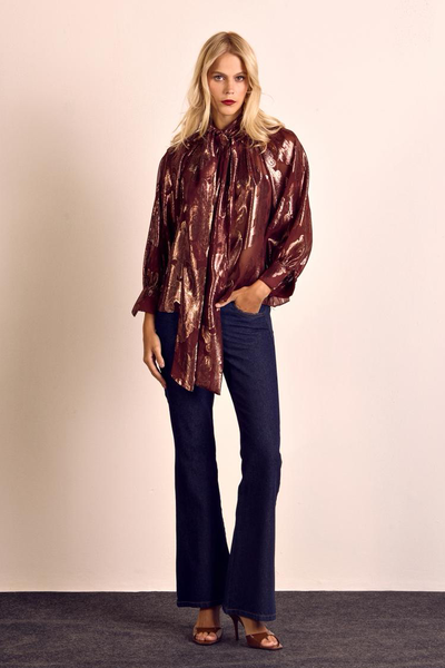 FotoBlusa Laço Chiffon