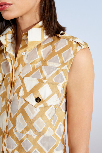 FotoCamisa Cropped Losangos