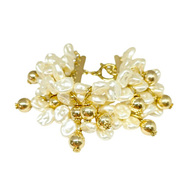 Foto Pulseira Pérolas Barrocas