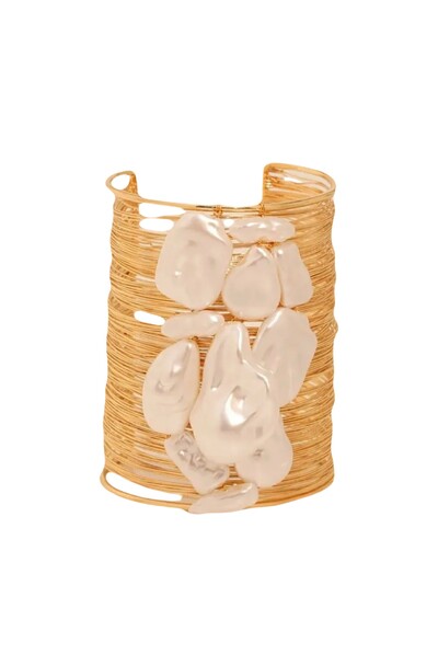 Foto Bracelete Aramado Pérolas