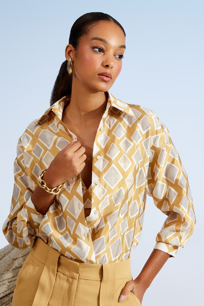 Foto Camisa Devorê Losangos