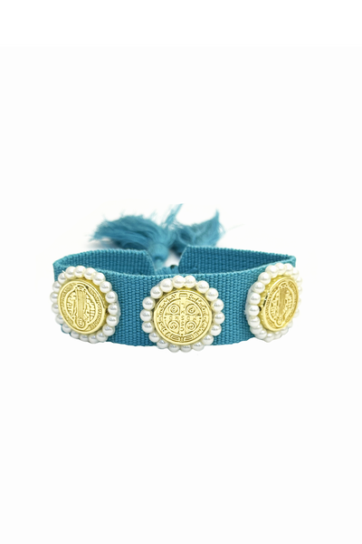 Foto Pulseira São Bento Turquesa