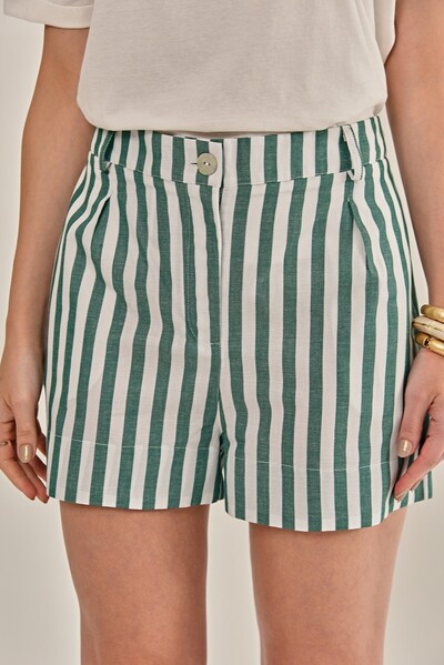 Foto Shorts Lalia Tricoline Verde