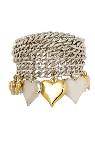 Foto Pulseira Elos Heart Mix Banhos