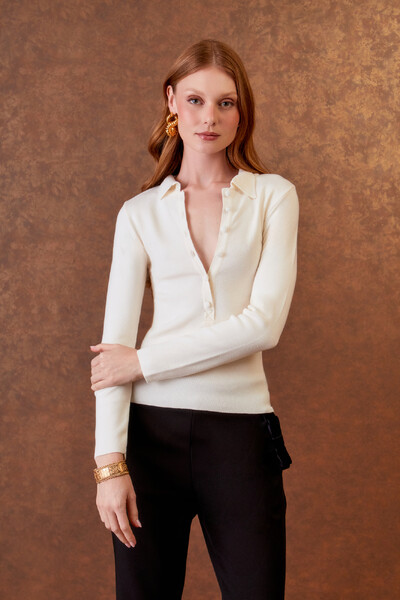 Foto Blusa Polo Tricot Botões