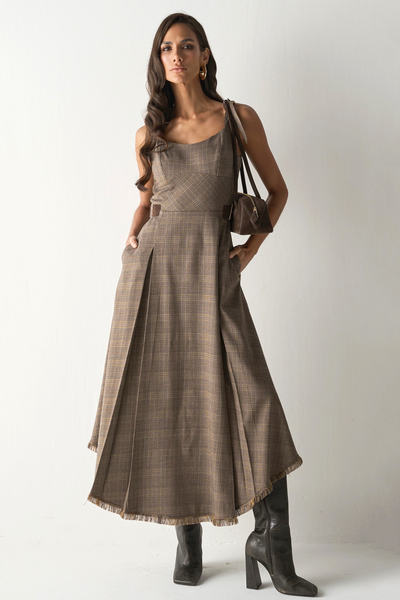 Foto Vestido Alfaiataria Xadrex