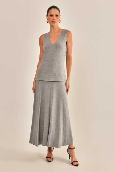 Foto Vestido Alessandra Cinza