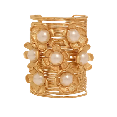 Foto Bracelete Aramado Flores