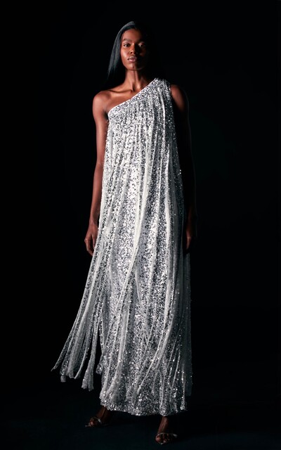 Foto Vestido Um Ombro Só Paetês