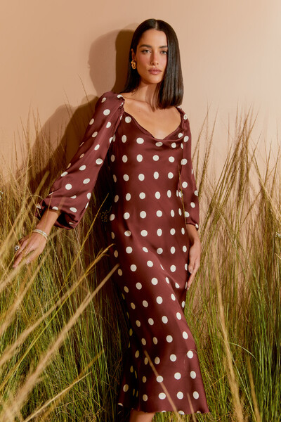 FotoVestido Midi Degradê Poa
