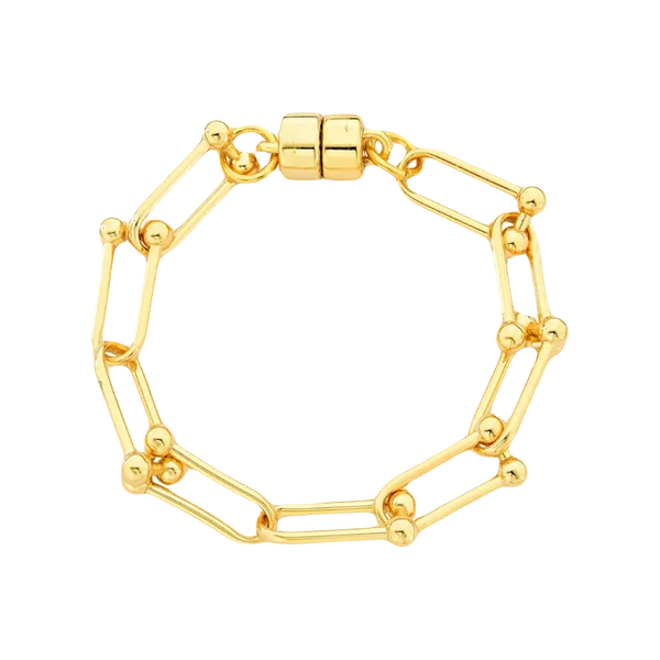 Pulseira Elos Ovais Bolinhas