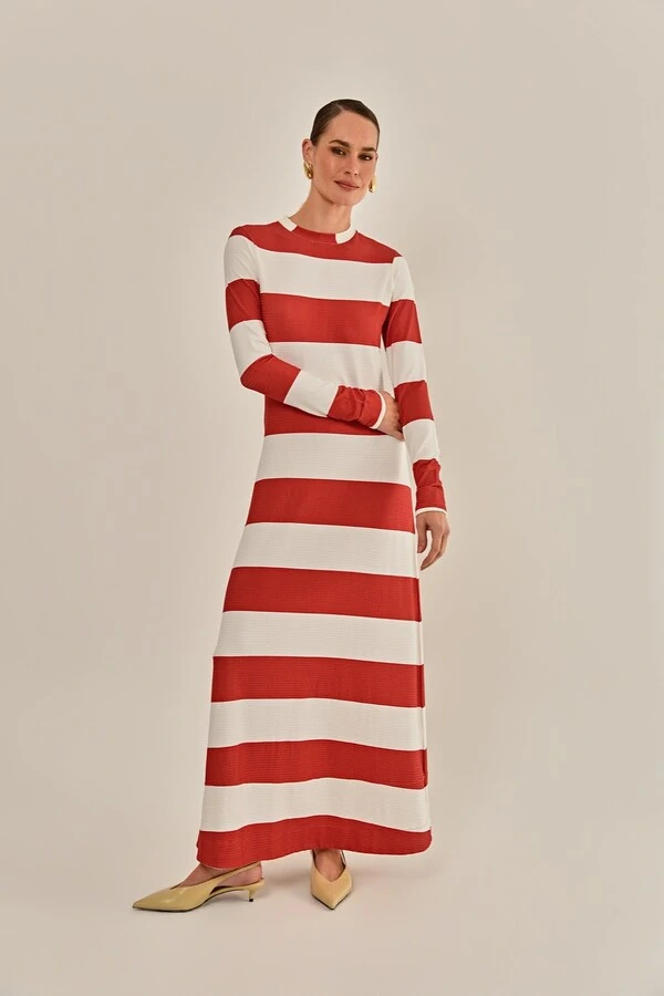Vestido Drica Malha Canelada