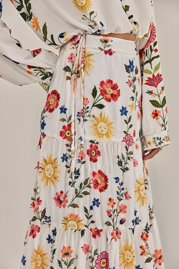 Saia Maristela Estampa Floral