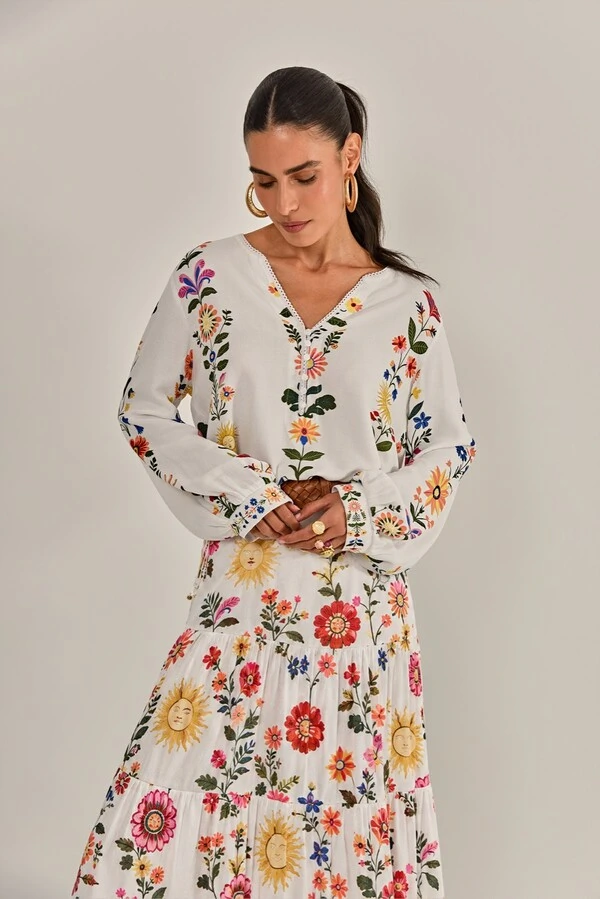 Blusa joy Estampa Floral