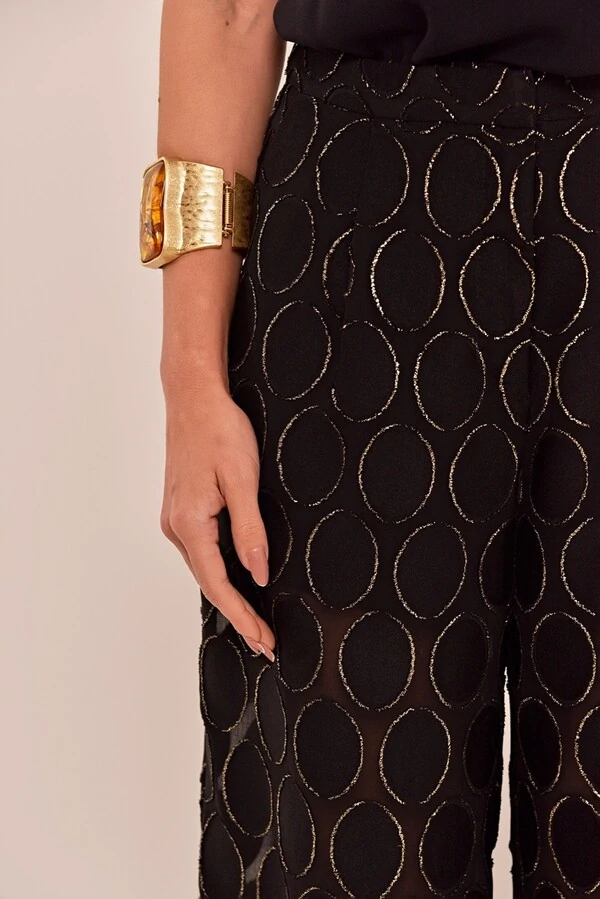 Calça Paula em Voil Preto