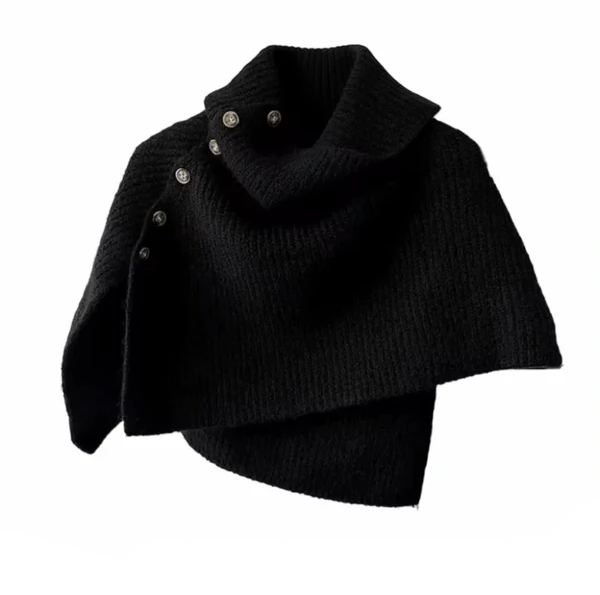 Petit Poncho Lã Preto