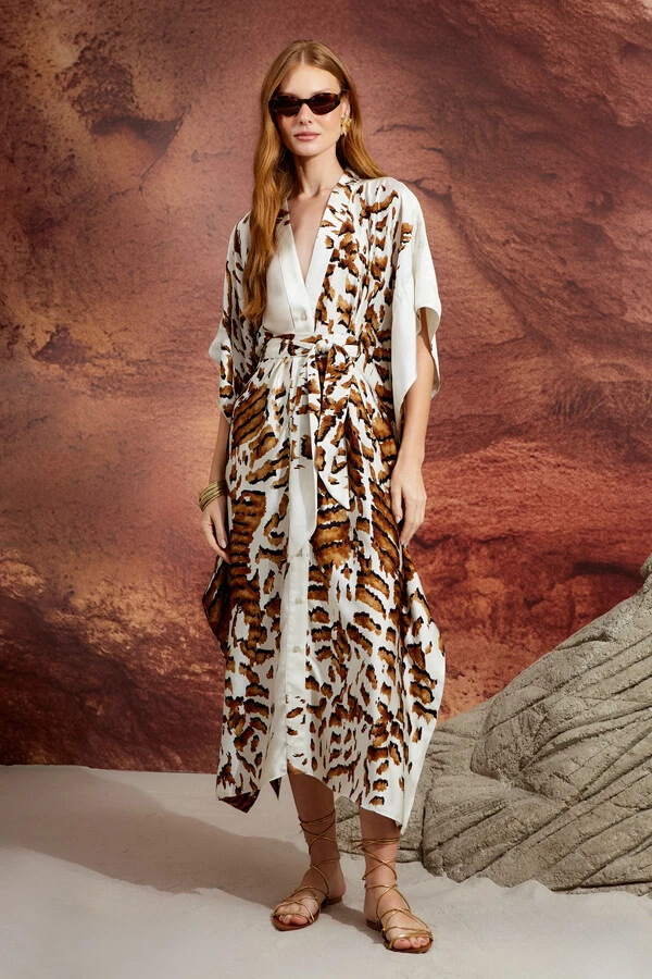 Kaftan Estampa Sauvage