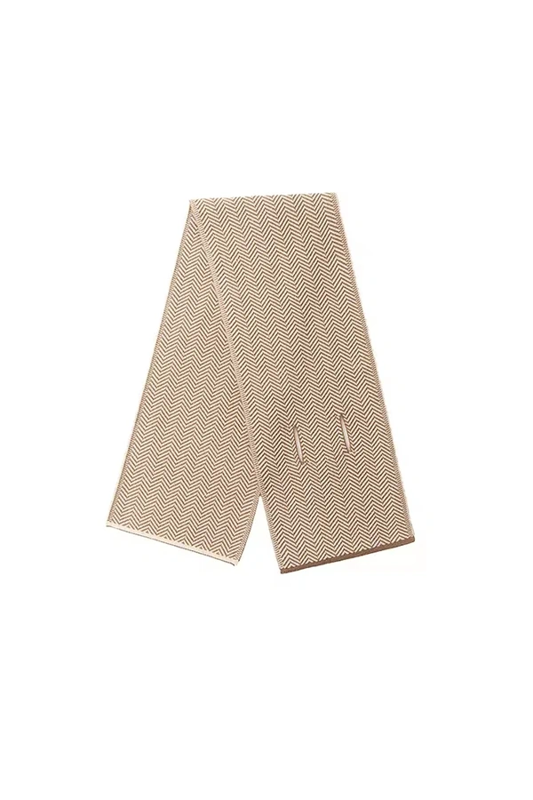 Petit Cachecol Chevron Bege