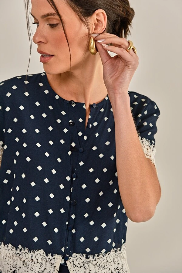 Blusa Ilza Crepe de Viscose