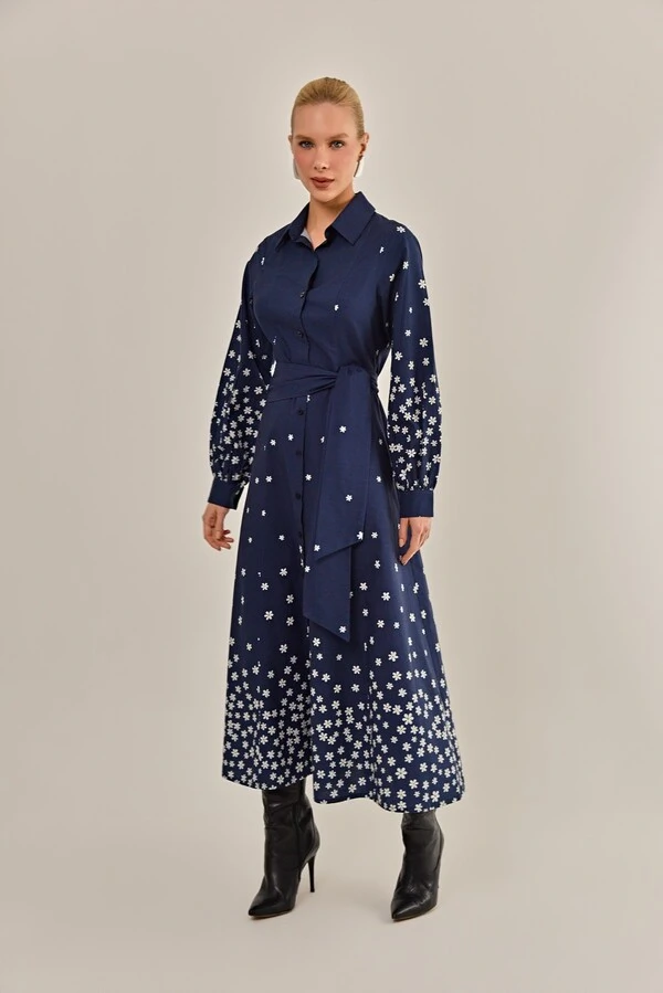 Vestido Eucalipto Tricoline