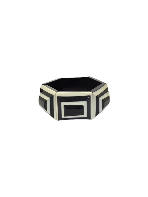 Pulseira Retangular Bicolor