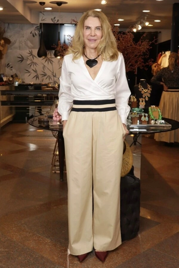 Calça Tricoline Cós Malha Punho