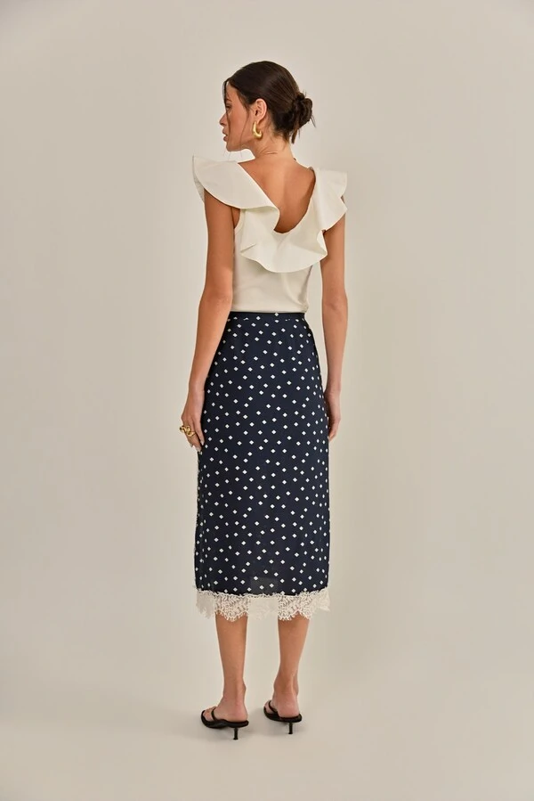 Saia Havana Crepe de Viscose