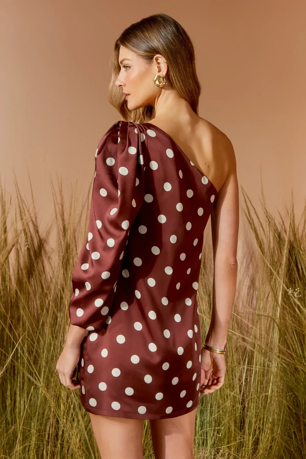 Vestido Curto Ombro Só Poa