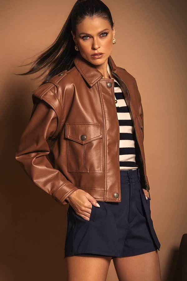 Jaqueta Bia Marrom