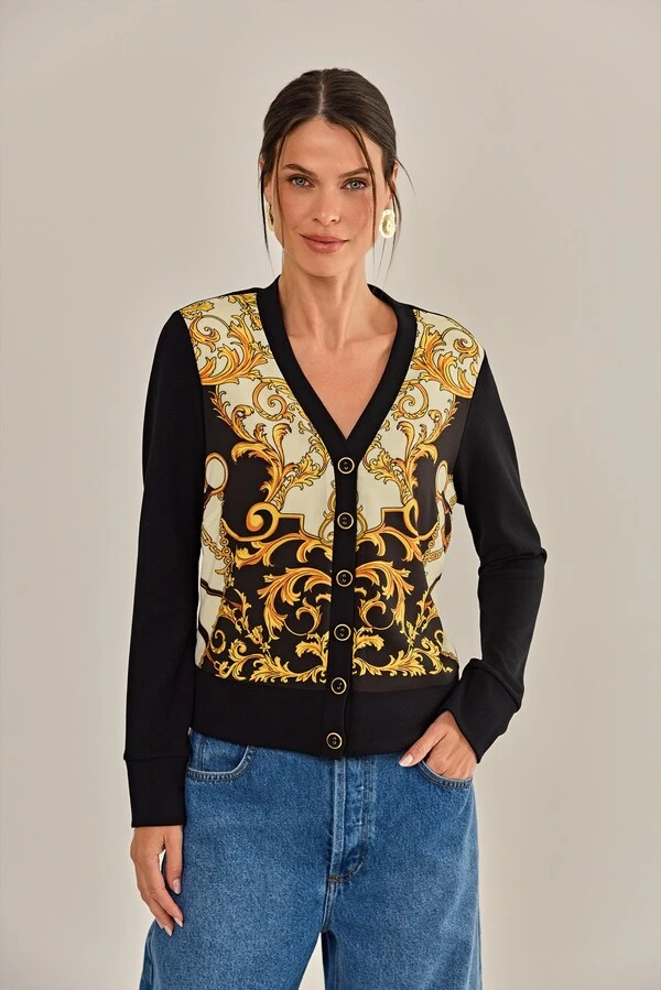 Cardigan Isadora Preto
