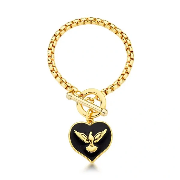 Pulseira Corrente Pomba da Paz