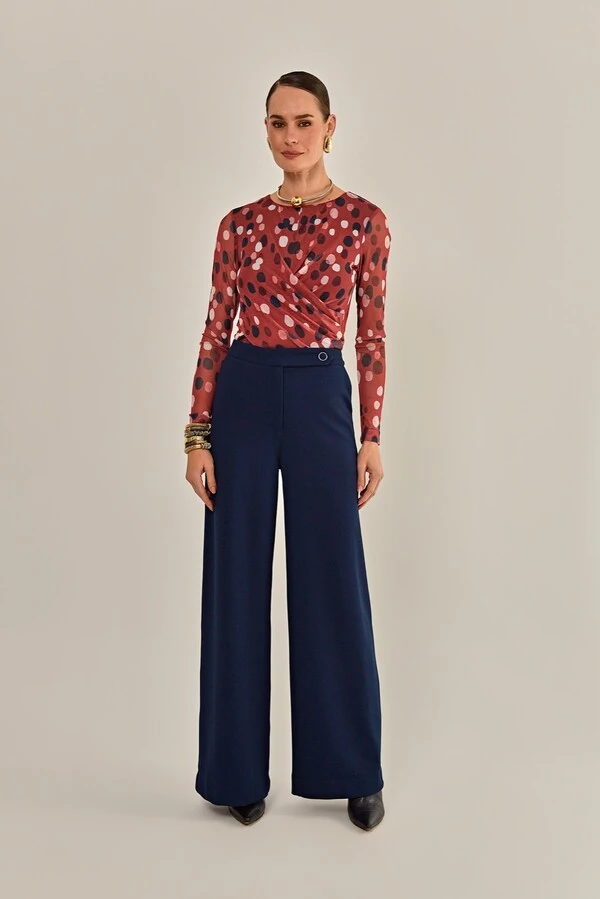 Blusa Desert Tule Estampado