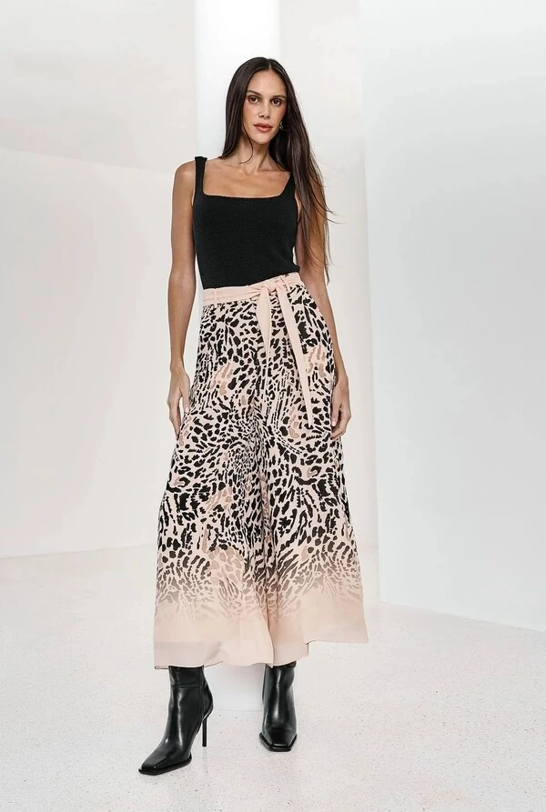 Calça Ampla Kaali Estampa