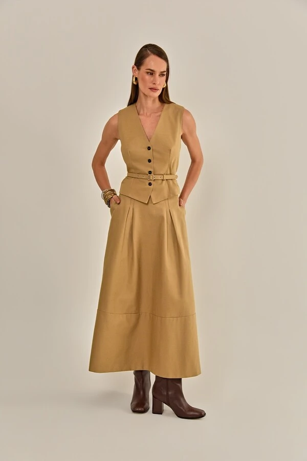 Colete Dani Alfaiataria Khaki