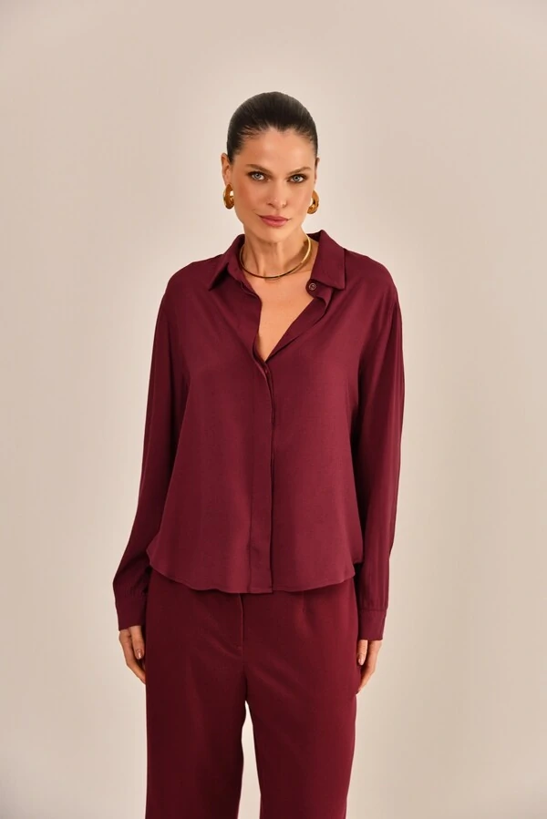 Camisa Zena Crepe de Viscose