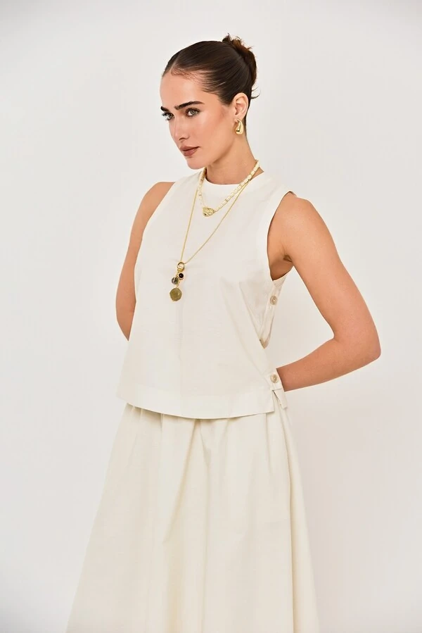 Blusa Maria Luisa Tricoline