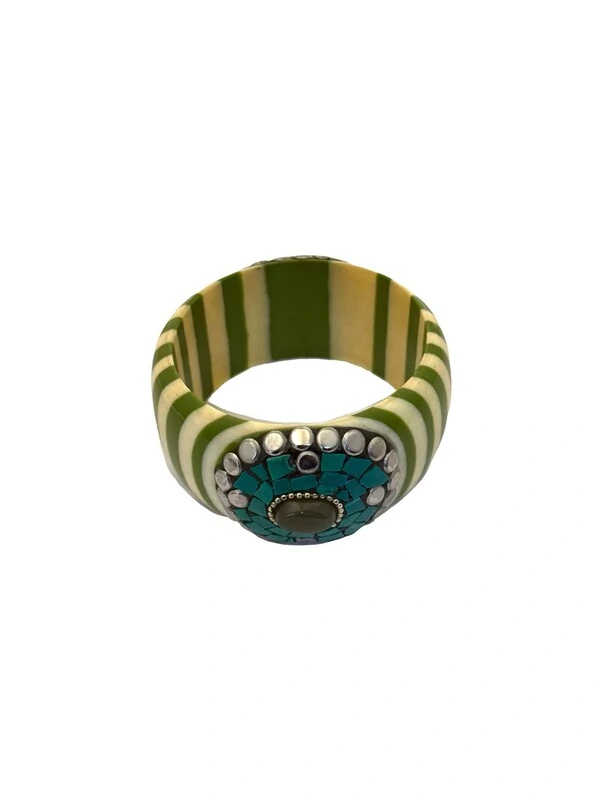 Pulseira Resina Listrada Marroquina