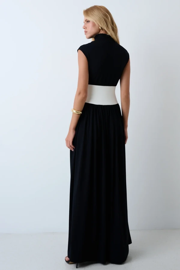 Vestido Longo Bicolor Kronne
