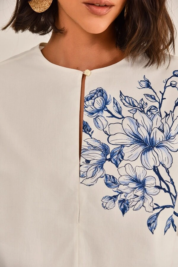 Blusa Babilônia Tricoline