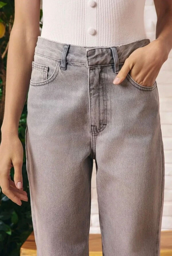 Calça Cigarrete Jeans Gray