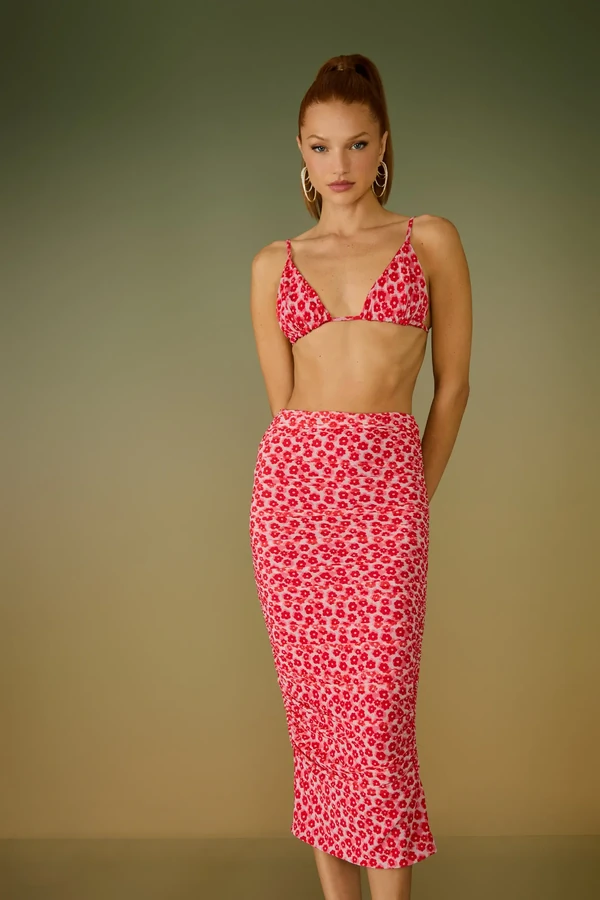 Saia Midi Gigi Drapeada