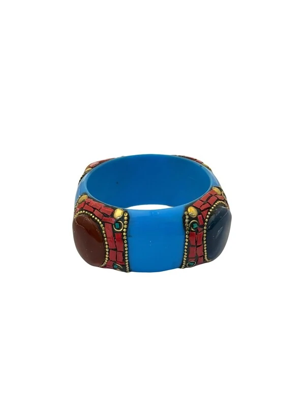Pulseira Resina Pedras Ovais Marroquina