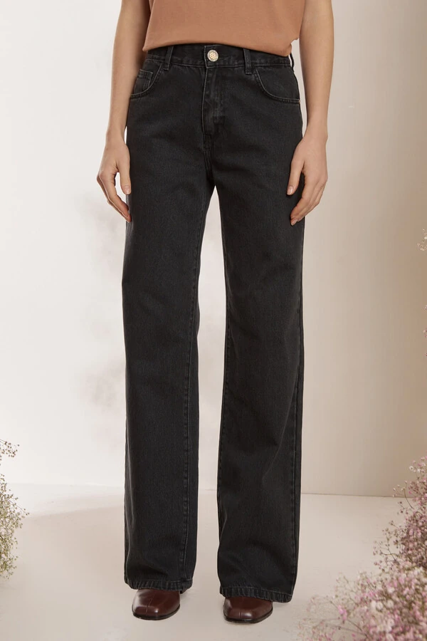 Cslça Reta Black Jeans