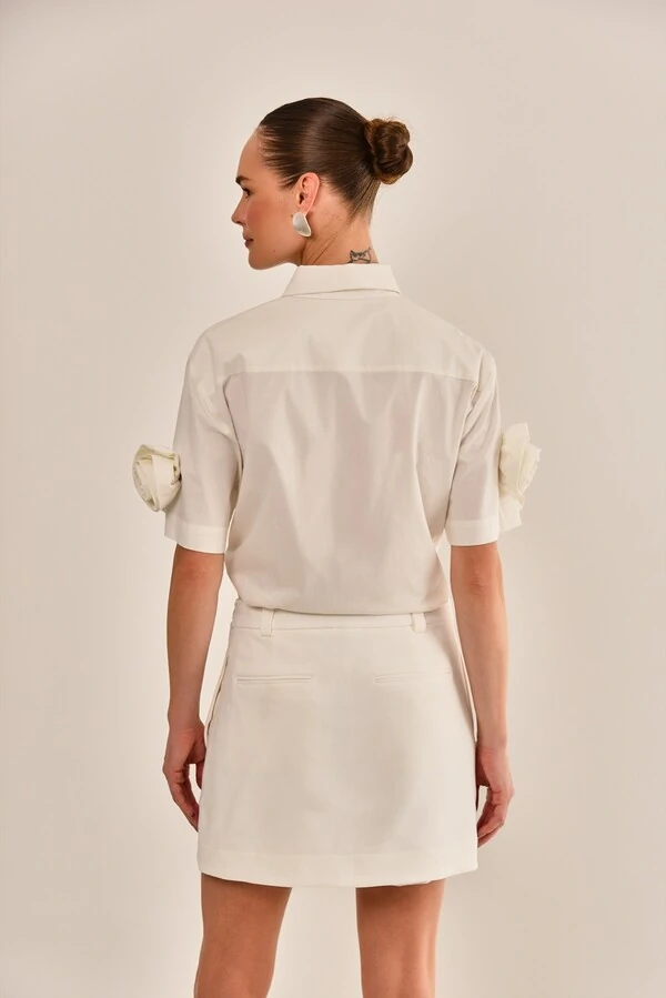 Camisa Vera Tricoline com Bordado