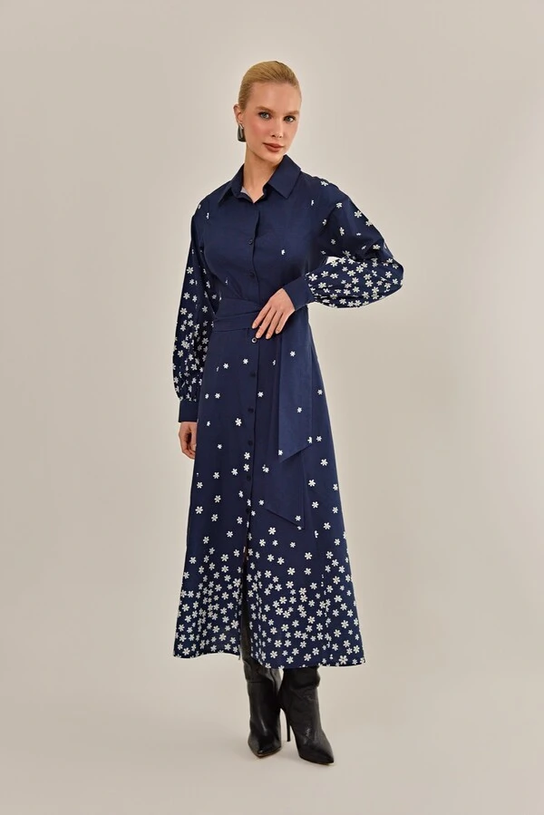 Vestido Eucalipto Tricoline