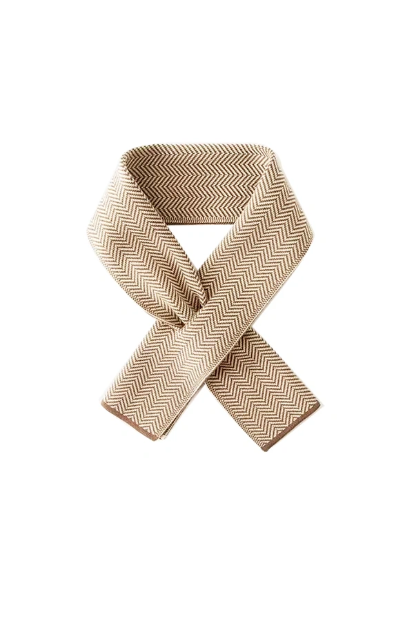 Petit Cachecol Chevron Bege