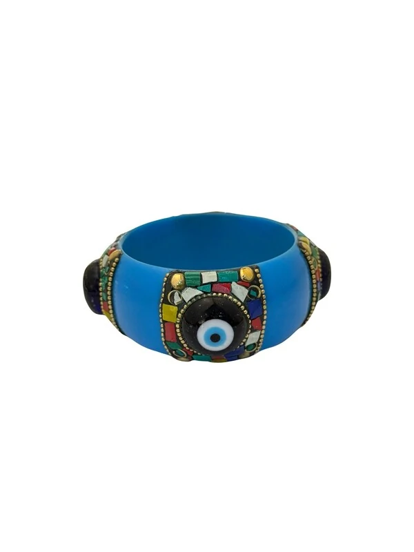 Pulseira Resina Olho Grego Marroquina