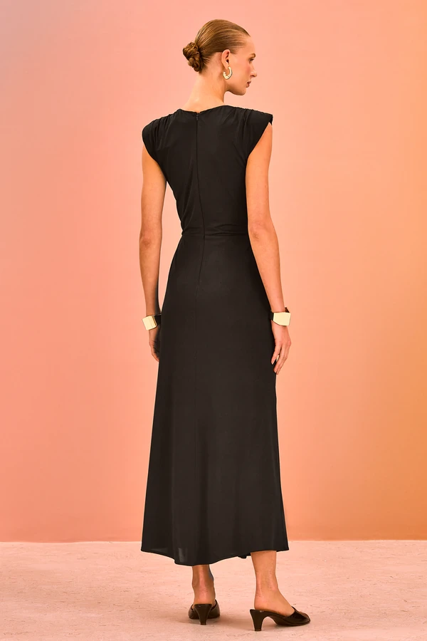 Vestido Jersey Drapeado